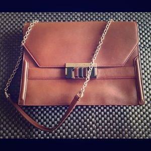 Oscar de la Renta Hand-Made Leather Shoulder Bag